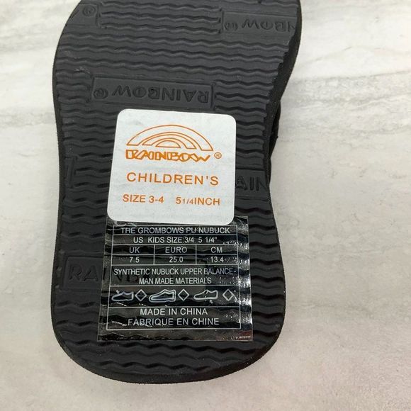 Rainbow Grombows Nubuck Flip Flop Sandals with Backstrap NEW! - Picture 5 of 5